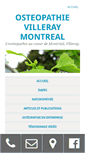 Mobile Screenshot of osteopathievilleraymontreal.com