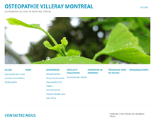 Tablet Screenshot of osteopathievilleraymontreal.com